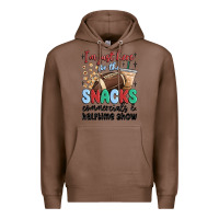 Chestnut im just here for the snacks commercials and  halftime show Premium Hoodie - MaliasSmallBusiness