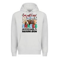 Dove Grey im just here for the snacks commercials and  halftime show Premium Hoodie - MaliasSmallBusiness
