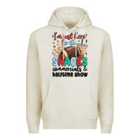 Im Just Here For The Snacks Commercials And  Halftime Show Premium Hoodie | Teevron