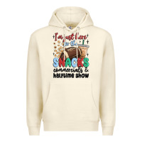 Sandshell im just here for the snacks commercials and  halftime show Premium Hoodie - MaliasSmallBusiness