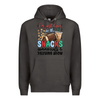 Smoke im just here for the snacks commercials and  halftime show Premium Hoodie - MaliasSmallBusiness