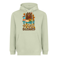 Matcha thankful grateful blessed turkey Heavyweight Hoodie - Artiststas