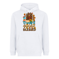 White thankful grateful blessed turkey Heavyweight Hoodie - Artiststas