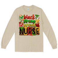 Mushroom black strong proud nurse Long Sleeve Tee - Zillion Design Studio