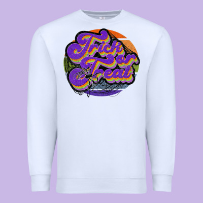 Trick Or Treat Premium Sweatshirt Designed By Jahusdesignshop