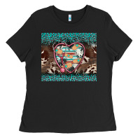 Black western nurse stethoscope turquoise leopardes Ladies Tee - BarkalooDesign