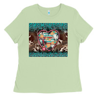 Matcha western nurse stethoscope turquoise leopardes Ladies Tee - BarkalooDesign
