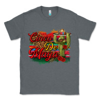 Charcoal Heather Cinco de Mayo Cactus Classic Tee - texasbilliewilder
