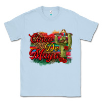 Dusty Blue Cinco de Mayo Cactus Classic Tee - texasbilliewilder