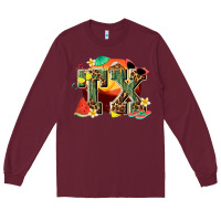 Burgundy summer tx Long Sleeve Tee - texasbilliewilder