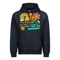 Navy hello kindergarten Urban Hoodie - NancyCooperArtShop