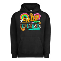 Pigment Black hello kindergarten Urban Hoodie - NancyCooperArtShop