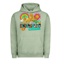 Pigment Oil Green hello kindergarten Urban Hoodie - NancyCooperArtShop