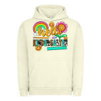 Pigment Pistachio hello kindergarten Urban Hoodie - NancyCooperArtShop
