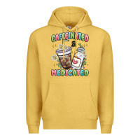 Antique Gold caffeinated and medicated Premium Hoodie - MaliasSmallBusiness