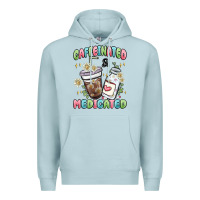 Blue Mist caffeinated and medicated Premium Hoodie - MaliasSmallBusiness