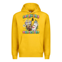 Lemon caffeinated and medicated Premium Hoodie - MaliasSmallBusiness