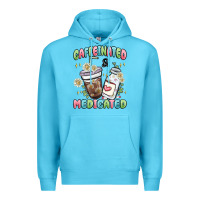 Ocean Blue caffeinated and medicated Premium Hoodie - MaliasSmallBusiness