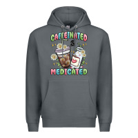 Rock caffeinated and medicated Premium Hoodie - MaliasSmallBusiness