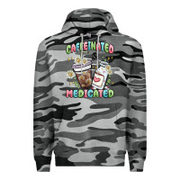 Slate Camo caffeinated and medicated Premium Hoodie - MaliasSmallBusiness