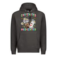 Smoke caffeinated and medicated Premium Hoodie - MaliasSmallBusiness