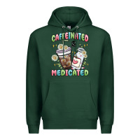 Sports Green caffeinated and medicated Premium Hoodie - MaliasSmallBusiness