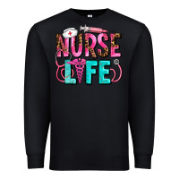 Black nurse life Premium Sweatshirt - AdoDesignShop
