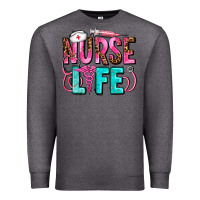 Charcoal Heather nurse life Premium Sweatshirt - AdoDesignShop