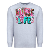 Heather Grey nurse life Premium Sweatshirt - AdoDesignShop