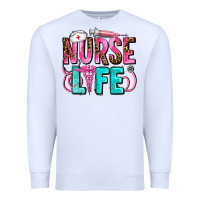 White nurse life Premium Sweatshirt - AdoDesignShop