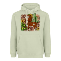 Matcha Hereford cactus sunflower Heavyweight Hoodie - JahusDesignShop
