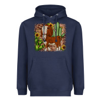 Navy Hereford cactus sunflower Heavyweight Hoodie - JahusDesignShop