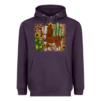 Plum Hereford cactus sunflower Heavyweight Hoodie - JahusDesignShop