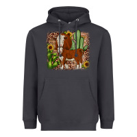 Smoke Hereford cactus sunflower Heavyweight Hoodie - JahusDesignShop