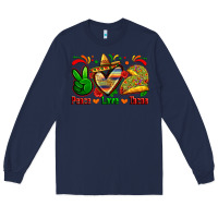 Navy peace love tacos Long Sleeve Tee - Zillion Design Studio