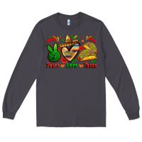 Smoke peace love tacos Long Sleeve Tee - Zillion Design Studio