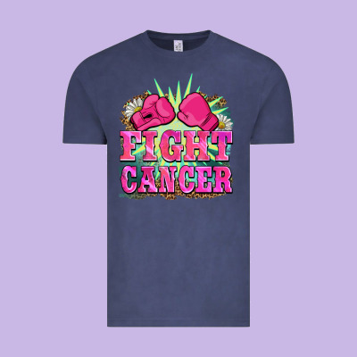 Fight Cancer Vintage Tee Designed By Barkaloodesign
