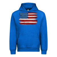 Cobalt american flag distressed background Urban Hoodie - MaliasSmallBusiness