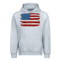 Heather Grey american flag distressed background Urban Hoodie - MaliasSmallBusiness
