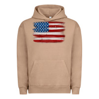 Pigment Burro american flag distressed background Urban Hoodie - MaliasSmallBusiness