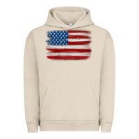 Pigment French Oak american flag distressed background Urban Hoodie - MaliasSmallBusiness