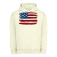 Pigment Pistachio american flag distressed background Urban Hoodie - MaliasSmallBusiness