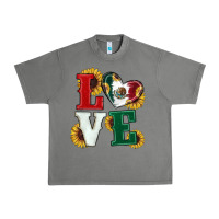 Tornado Mexican Flag With Sunflowers Love Urban Heavy Tee - RanaPortraitStore