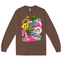 Chestnut summer smile face and beach vibes with rainbow tbw Long Sleeve Tee - texasbilliewilder