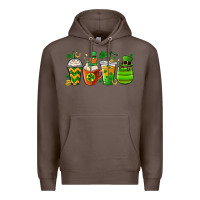 Coffee st. patricks day coffee cups Premium Hoodie - MaliasSmallBusiness