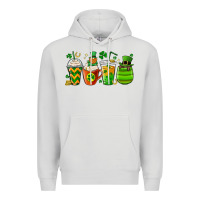 Dove Grey st. patricks day coffee cups Premium Hoodie - MaliasSmallBusiness
