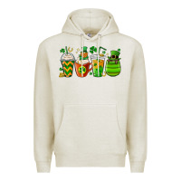 Oatmeal Heather st. patricks day coffee cups Premium Hoodie - MaliasSmallBusiness