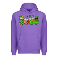 Purple st. patricks day coffee cups Premium Hoodie - MaliasSmallBusiness