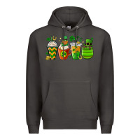 Smoke st. patricks day coffee cups Premium Hoodie - MaliasSmallBusiness