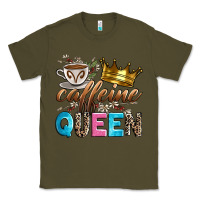 Army Green caffeine queen Classic Tee - Zillion Design Studio
